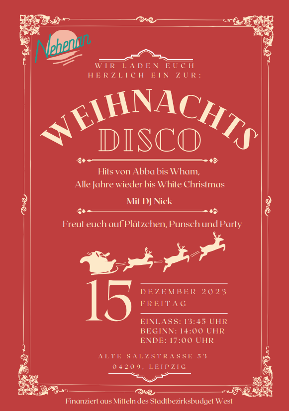 Weihnachtsdisco 2023 Nebenan Bild